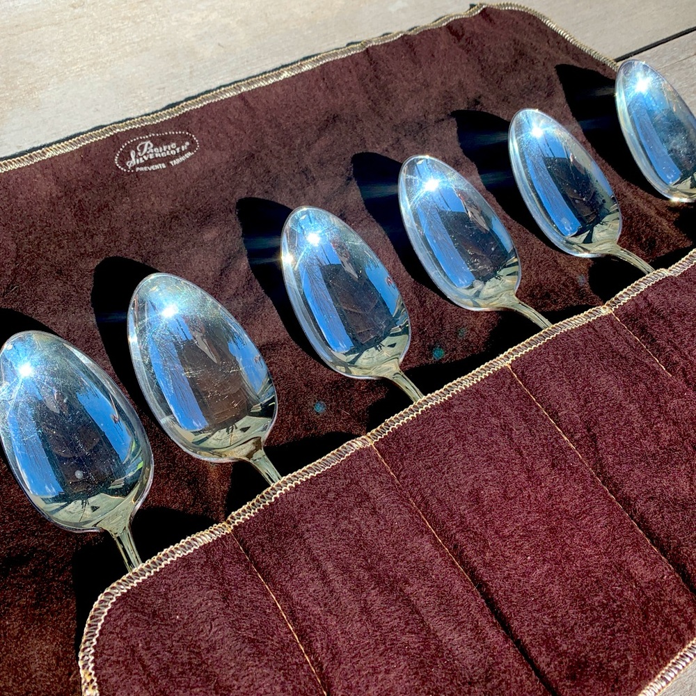 Vintage | Set of 6 Wm A Rogers Marcella Spoons